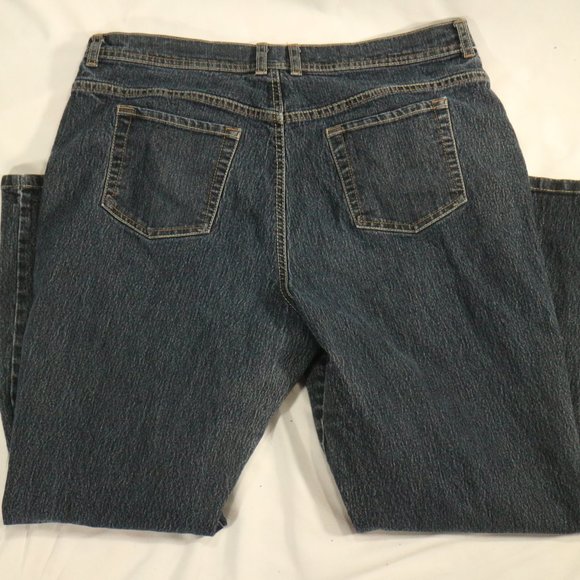 GLORIA VANDERBILT Dark Wash Jeans Sz 18 US Wmn - Picture 6 of 11